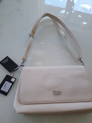 Borsa a tracolla Coveri world  beige