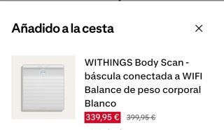 Báscula Inteligente WITHINGS Body Scan ECG