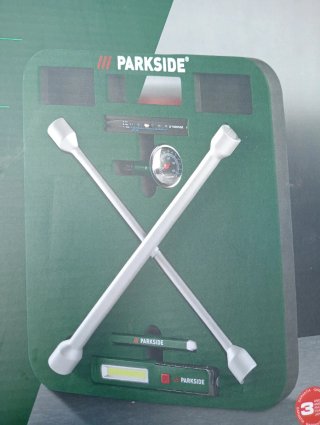 Set Llave Ruedas C/ Cojín Rodillas Parkside
