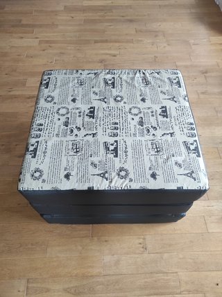 Puff Cama Plegable Piel Sintética