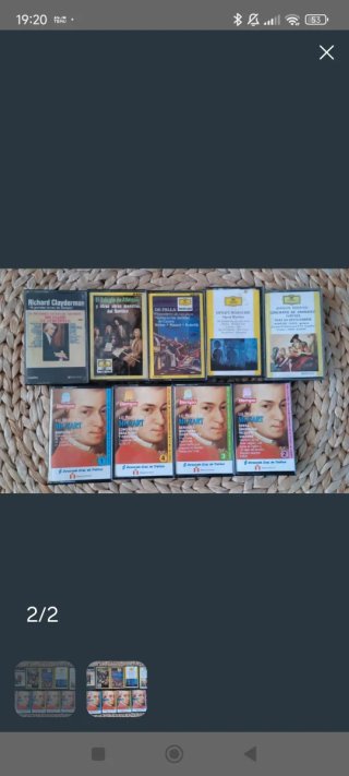 Lote 7 cassette di musica classica a 1,95€ l'unità.