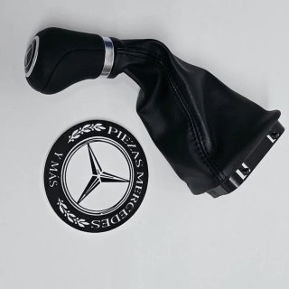 Pomo piel negro Mercedes V Viano w639