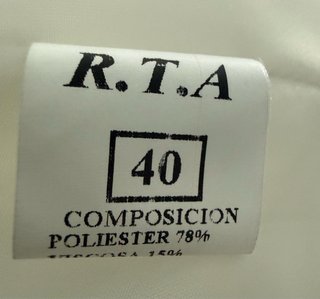 Abrigo blanco marfil talla 40