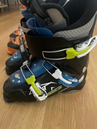 Botas de esquí Naranja y Azul