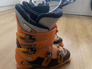 Botas de esquí Naranja y Azul