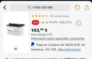 Bateria bosch S3 008