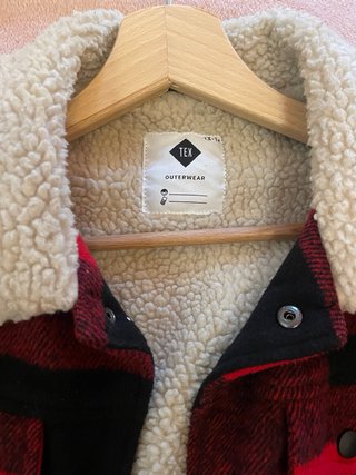 Chaqueta cuadros forrada Talla S
