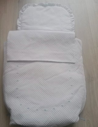 Saco capazo bebé reversible blanco