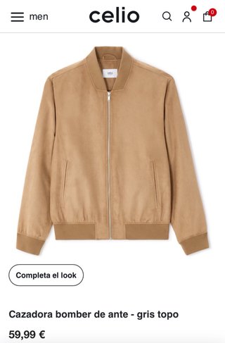 Bomber Celio efecto ante S color coyote