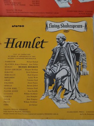 3 Vinilos Obras Shakespeare Escenificadas