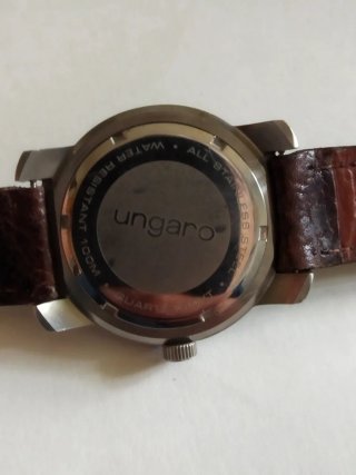 Reloj Ungaro Cuarzo Hombre Marrón/Plata