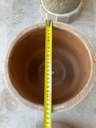Set 3 Maceteros Terracota Beige