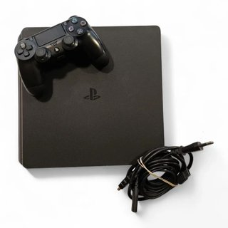 CONSOLA SONY PS4 SLIM 500GB CON CABLES Y MANDO
