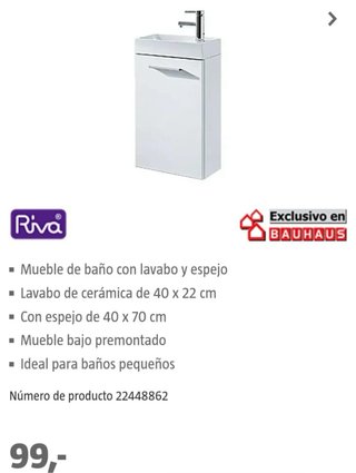 Mueble de baño blanco y plata