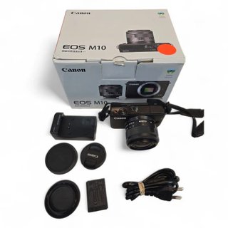 CAMARA CANON EOS M10 EF-M15-45 IS STM  + CARGADOR + CAJA