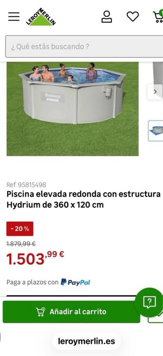 Piscina Bestway Hydrium 3.60x1.20.
