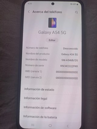 Samsung Galaxy A54 5G Nuevo