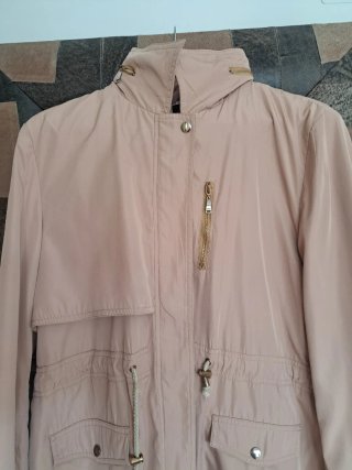 Parka beige mujer