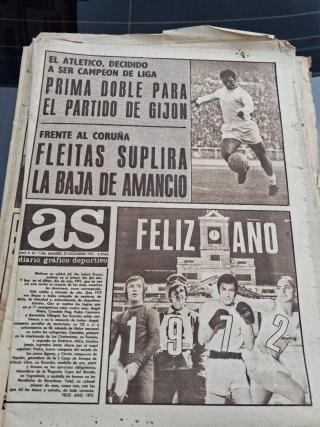 Periódico AS Fútbol 18 Febrero 1971