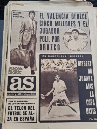 Periódico AS Fútbol 18 Febrero 1971