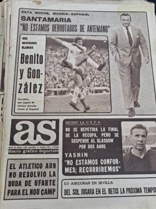 Periódico AS Fútbol 18 Febrero 1971