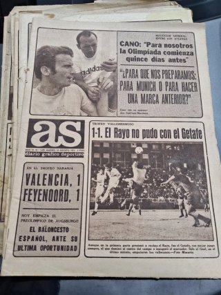 Periódico AS Fútbol 18 Febrero 1971