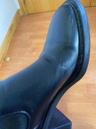 Botines Zara Tacón Negro Talla 38