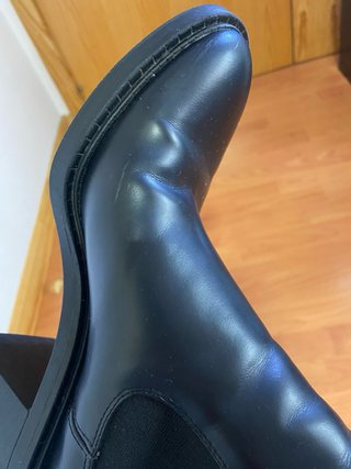 Botines Zara Tacón Negro Talla 38