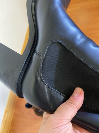 Botines Zara Tacón Negro Talla 38