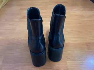 Botines Zara Tacón Negro Talla 38