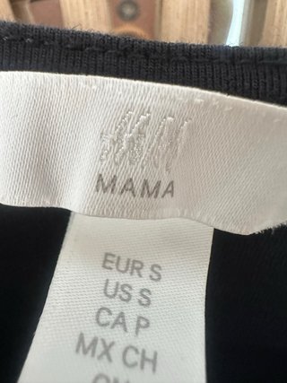 Vestido premamá talla S negro y camiseta gris lact