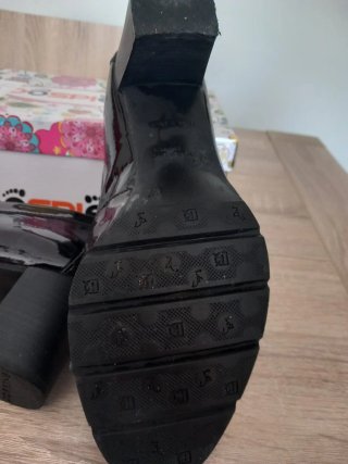 Zapatos de tacón charol mujer T.37