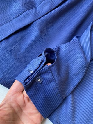 Blusa o camisa azul añil señora Talla 46