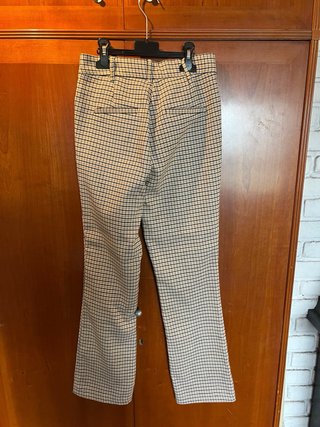 Pantalón cuadros elástico tobillero