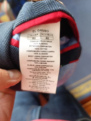 Blazer El Ganso Azul y Amarillo