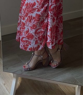 Sandalias Alma en Pena Piel Rosa Joyas