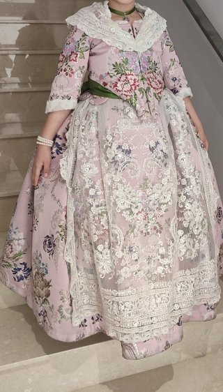 Vestido de fallera niña talla 7-10