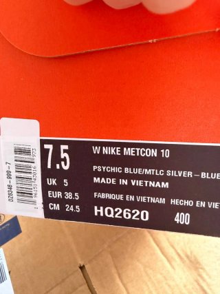 Nike Metcon 10 Scarpe da Ginnastica Argento/Bianco