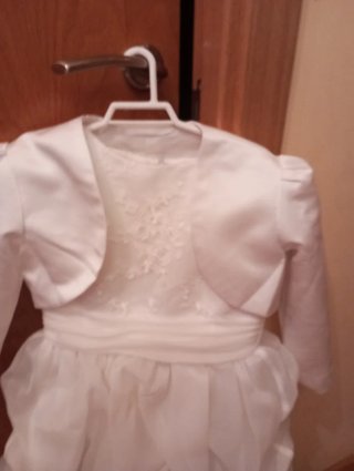 Vestido de comunión blanco con bolero