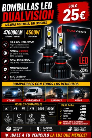 Bombillas LED DUAL VISION CANBUS