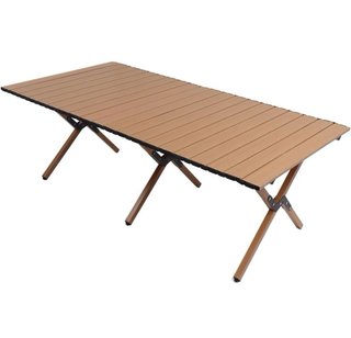 Mesa Plegable Camping Madera y Metal Nueva