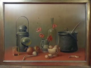 Olio su tavola Proferio Grossi 1973
