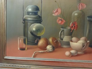 Olio su tavola Proferio Grossi 1973