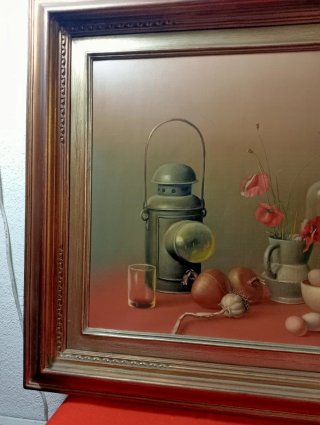 Olio su tavola Proferio Grossi 1973