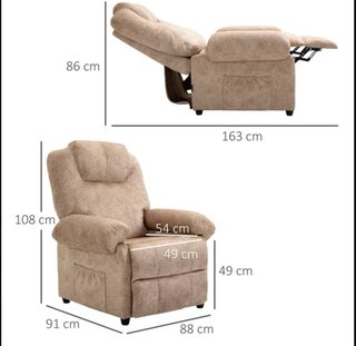 Sillón Relax Reclinable Manual Tapiz