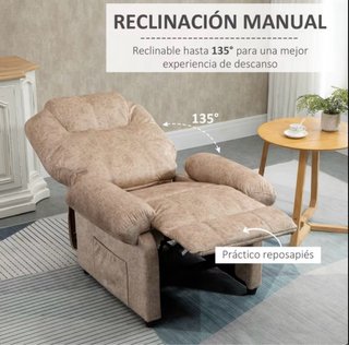 Sillón Relax Reclinable Manual Tapiz