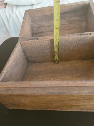 Caja de madera maciza