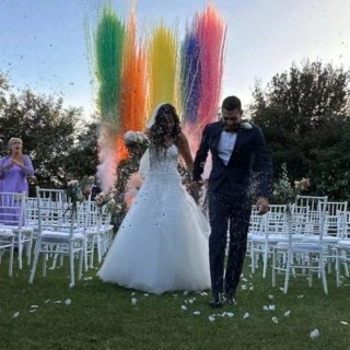 Smoke Bomb rendi spettacolare il matrimonio Fuochi