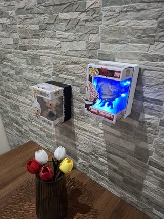 2 pz. Scaffale Espositore Funko Pop da Muro  led