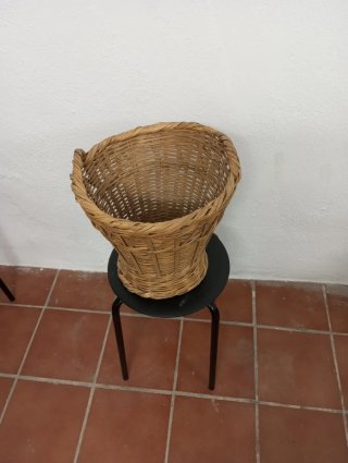Cesta Mimbre Grande 34cm Diámetro